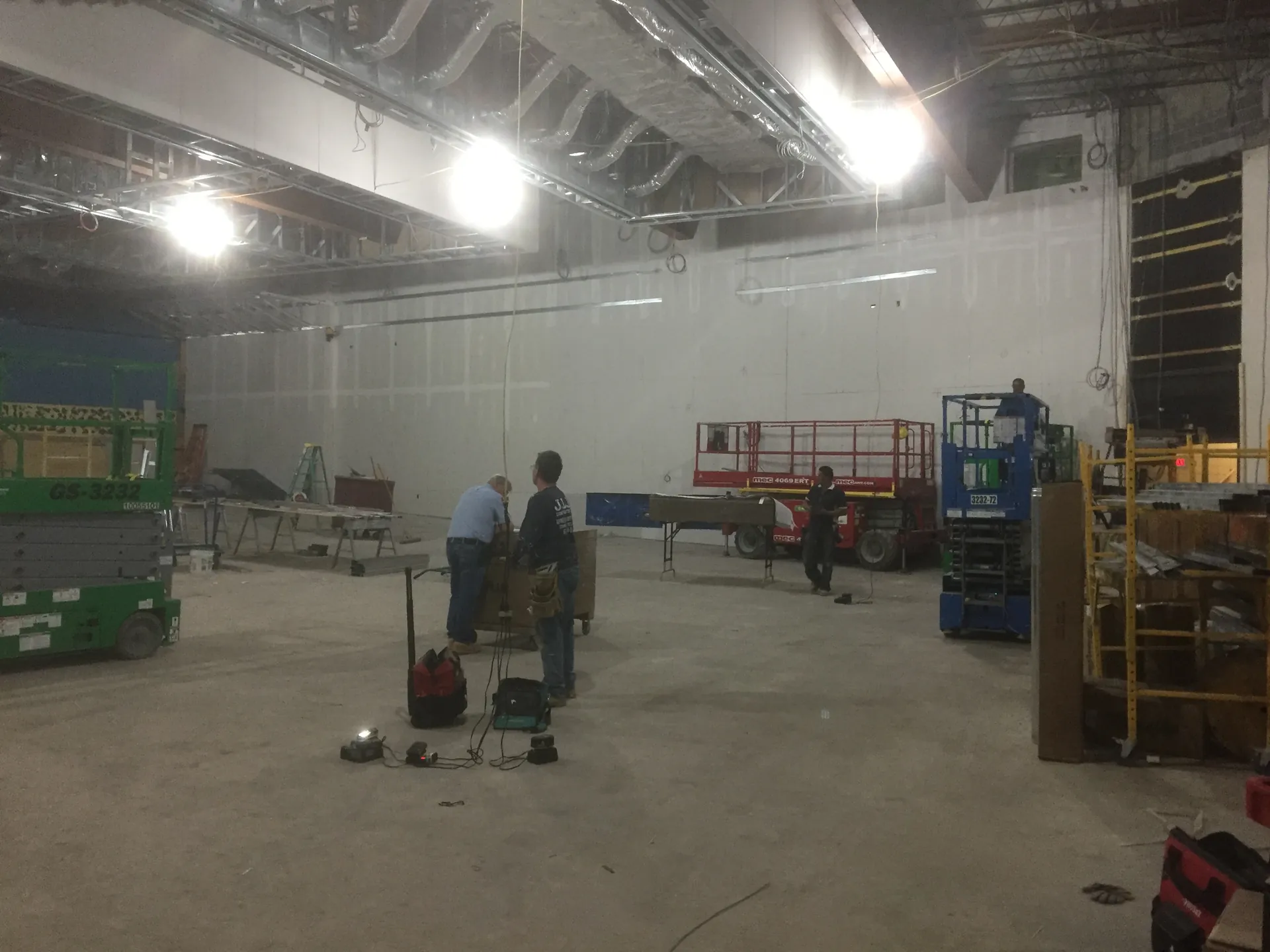 Acoustic insulation panels lining the walls of an auditorium